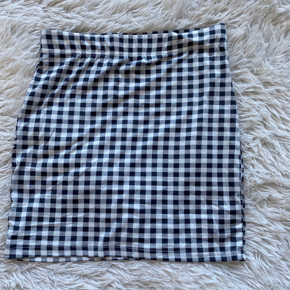 Plaid mini skirt